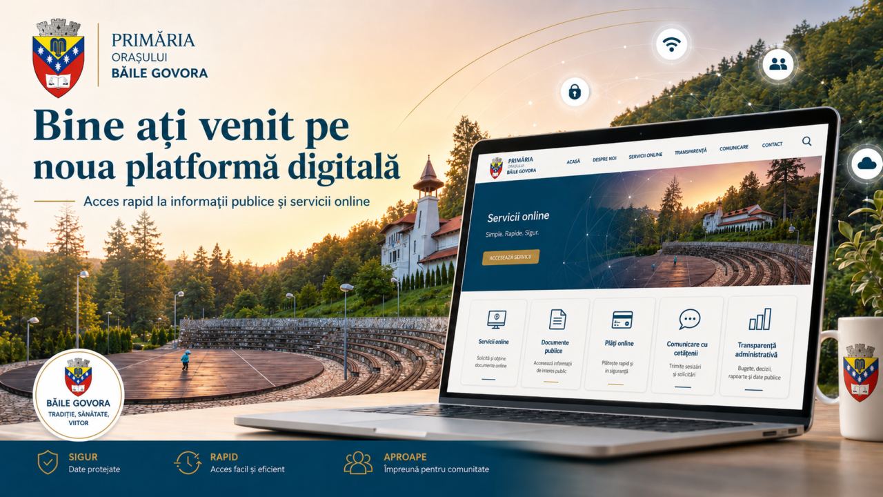 Bine ați venit pe noua platformă digitală