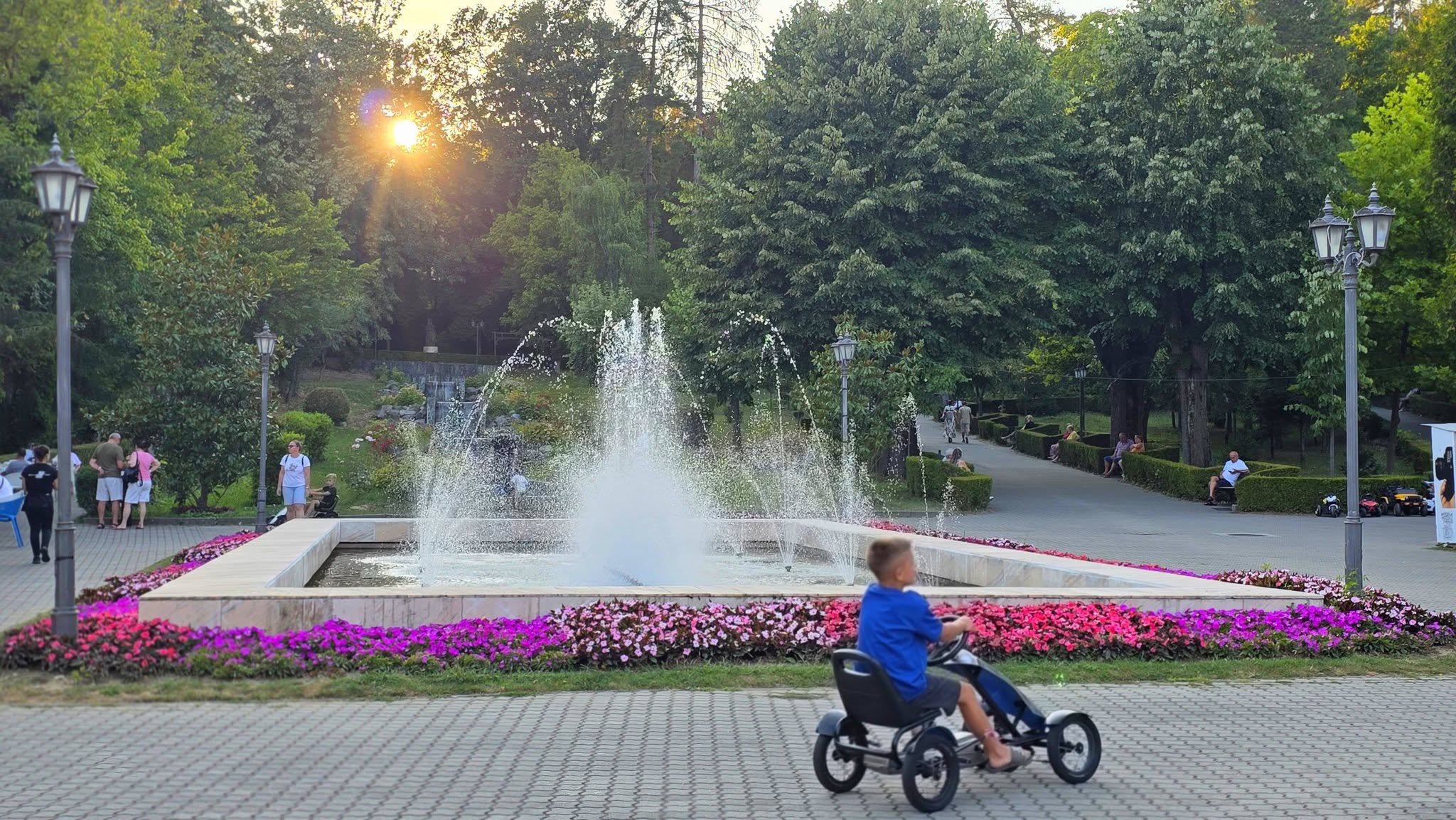 Fântâna arteziană din parcul balnear